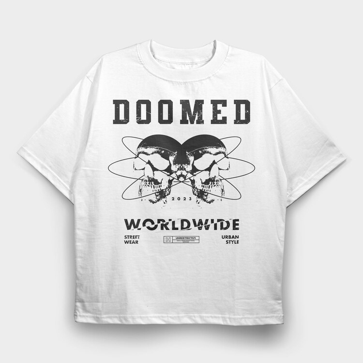 Doomed 1, Tricou Oversize Barbati (Unisex)