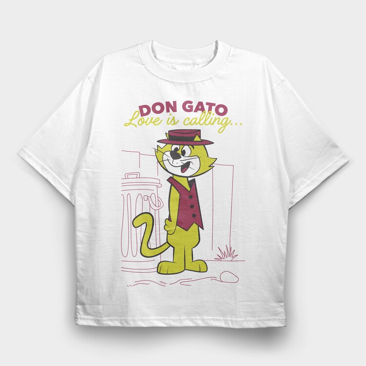 Don Gato, Tricou Oversize Barbati (Unisex)