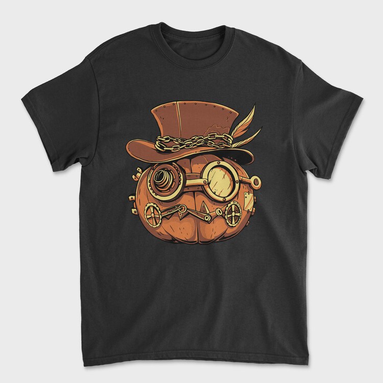 Steampunk Pumpkin, Tricou Barbati (Unisex)