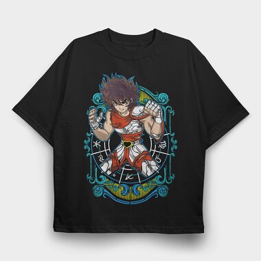 Saint Seiya Knights of the Zodiac 3, Tricou Oversize Barbati (Unisex)
