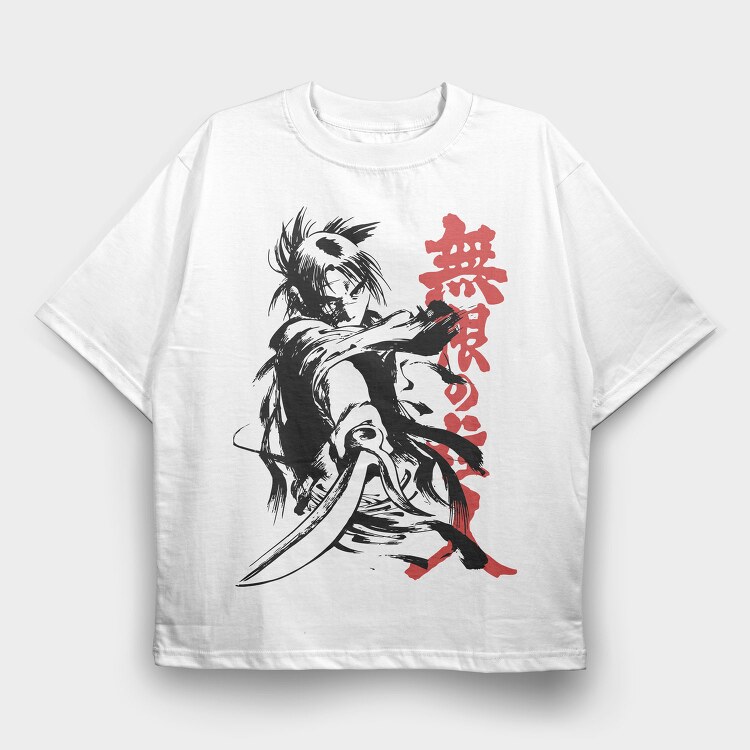 Samura Hiroaki Blade of the Immortal, Tricou Oversize Barbati (Unisex)