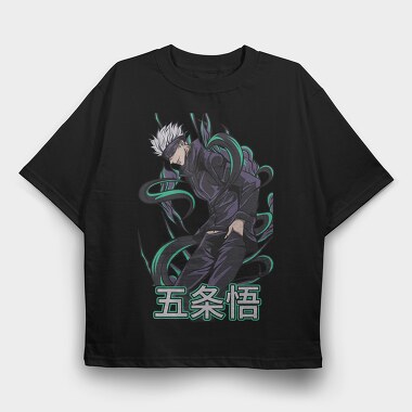 Satoru Gojo, Tricou Oversize Barbati (Unisex)