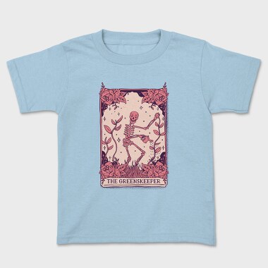 Skeleton Gardener Tarot Card Greenskeeper, Tricou Copii