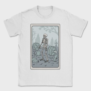 Skeleton Gym Deadlifting Humor, Tricou Barbati (Unisex)