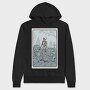 Skeleton Gym Deadlifting Humor, Hanorac Oversize Barbati (Unisex)