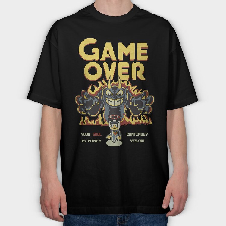 Cuphead 7, Tricou Oversize Barbati (Unisex)