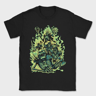 Skeleton Warriors Necromancer, Tricou Barbati (Unisex)