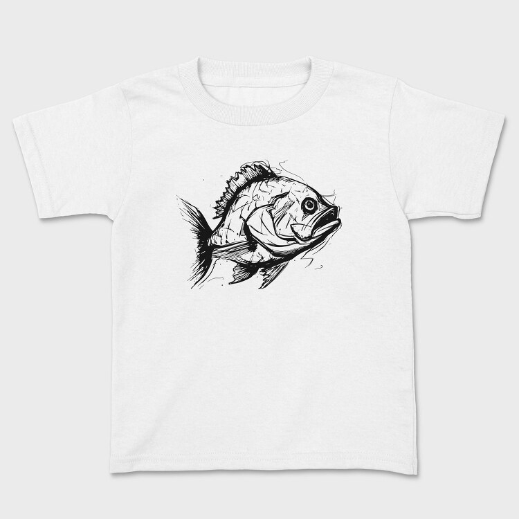 Sketch Of A Fish, Tricou Copii