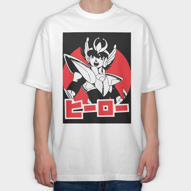 Saint Seiya Knights of the Zodiac 6, Tricou Oversize Barbati (Unisex)