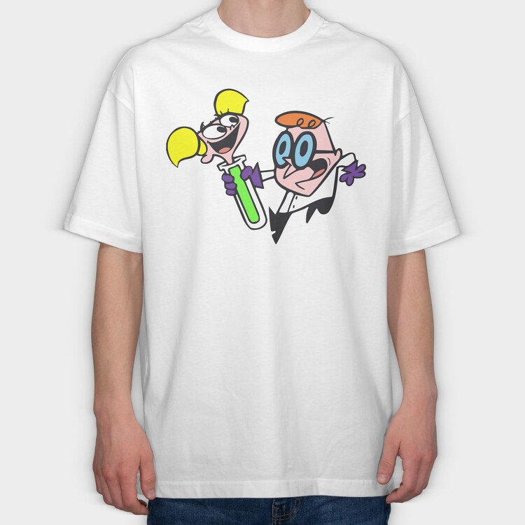 Dexter Laboratory 5, Tricou Oversize Barbati (Unisex)