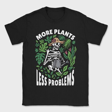 Skeleton Watering House Plants, Tricou Barbati (Unisex)