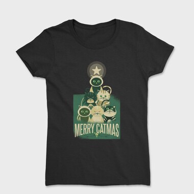 Merry Catmas Christmas, Tricou Femei