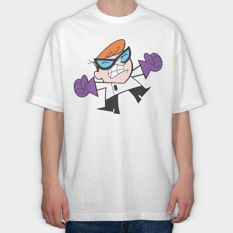 Dexter Laboratory 10, Tricou Oversize Barbati (Unisex)