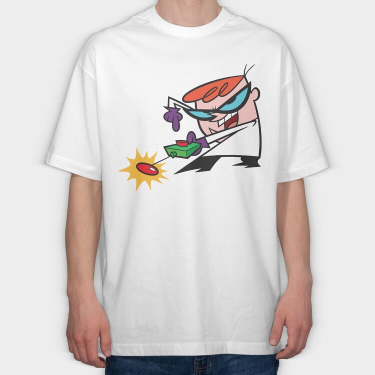Dexter Laboratory 21, Tricou Oversize Barbati (Unisex)