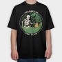 Skeleton Watering Plants Quote, Tricou Oversize Barbati (Unisex)