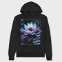 Metallic Lotus Flowers Metal Trap Chromed, Hanorac Oversize Barbati (Unisex)