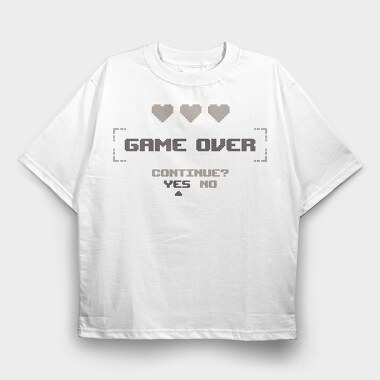 Minimalist Gamer Retro 05, Tricou Oversize Barbati (Unisex)
