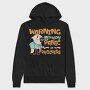 Monday Panic Humorous Chicken, Hanorac Oversize Barbati (Unisex)