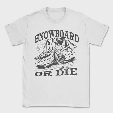 Monkey Snowboarding, Tricou Barbati (Unisex)