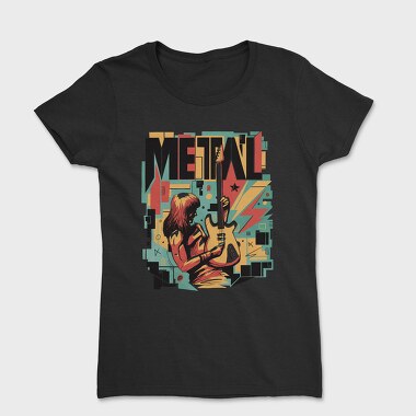 Metal Musician Abstract Music 05, Tricou Femei
