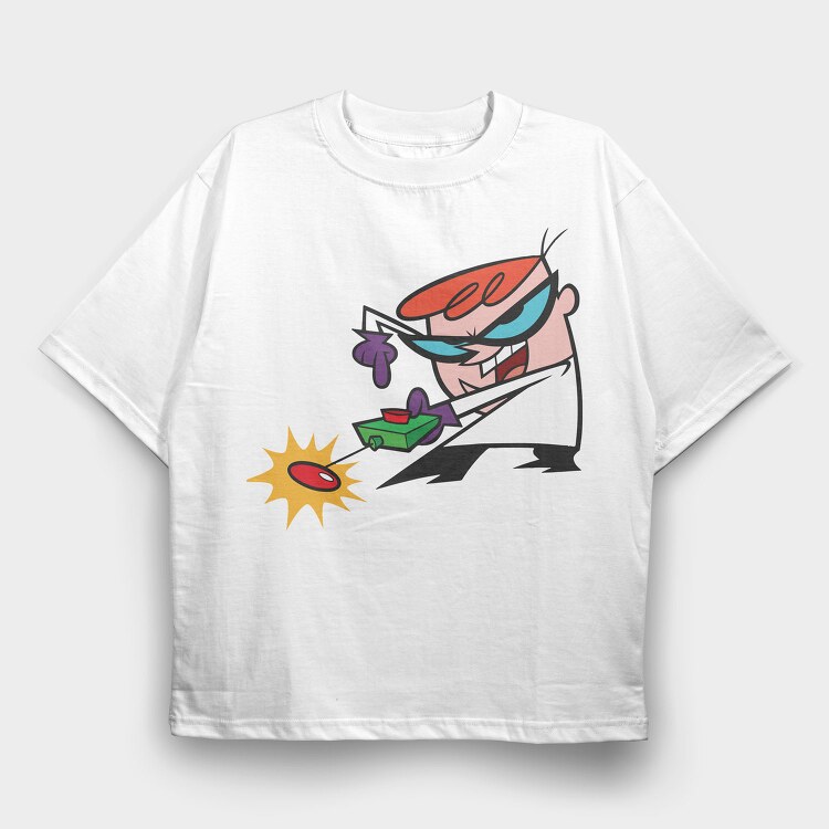 Dexter Laboratory 21, Tricou Oversize Barbati (Unisex)