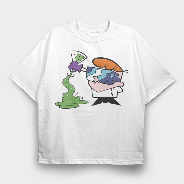 Dexter Laboratory 19, Tricou Oversize Barbati (Unisex)