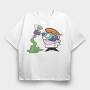 Dexter Laboratory 19, Tricou Oversize Barbati (Unisex)