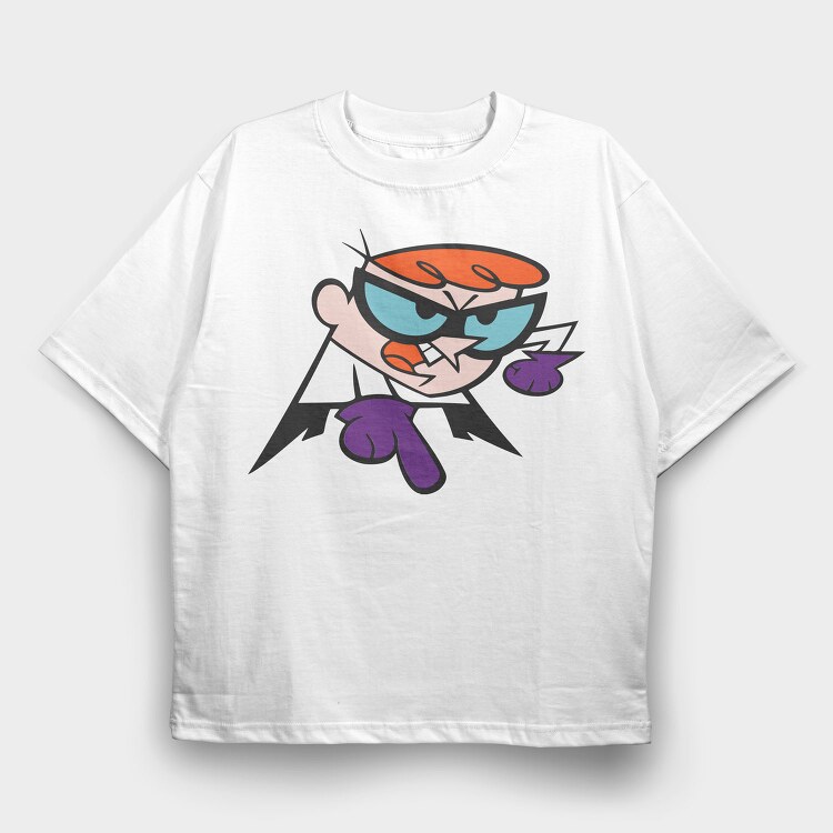 Dexter Laboratory 17, Tricou Oversize Barbati (Unisex)