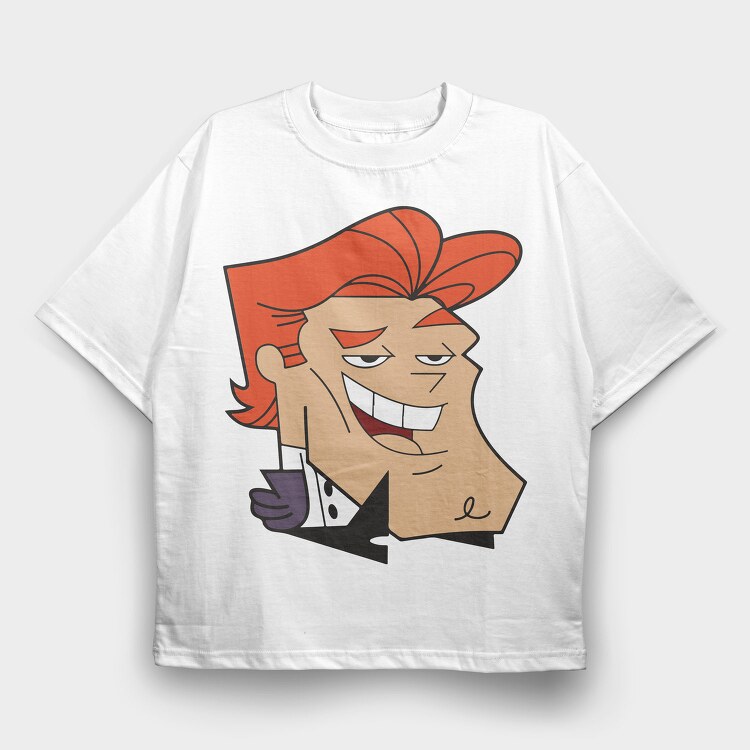 Dexter Laboratory 16, Tricou Oversize Barbati (Unisex)