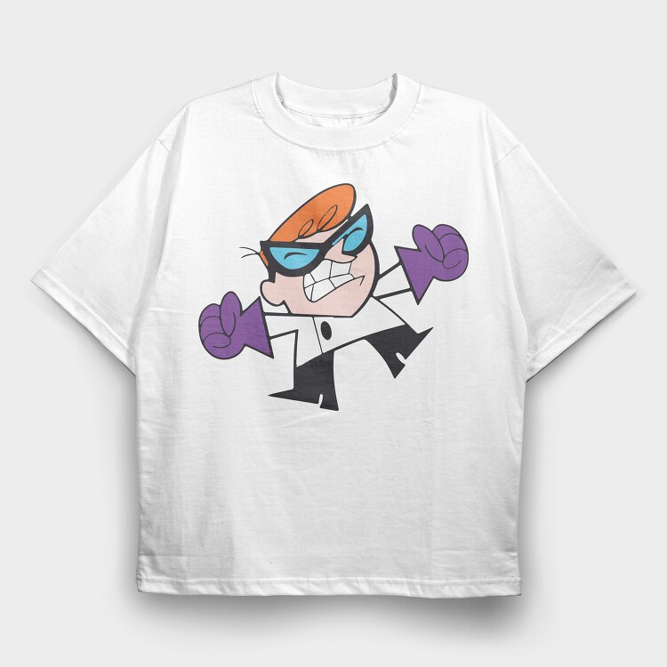 Dexter Laboratory 10, Tricou Oversize Barbati (Unisex)
