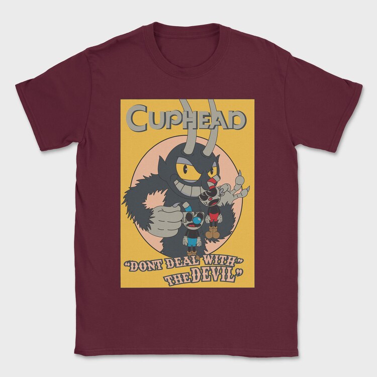 Cuphead 8, Tricou Barbati (Unisex)