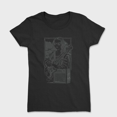 Mona Lisa Electric Guitar Rock, Tricou Femei