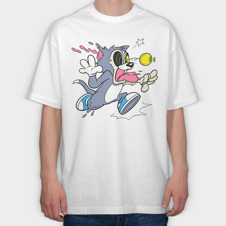 Crazy Tom, Tricou Oversize Barbati (Unisex)