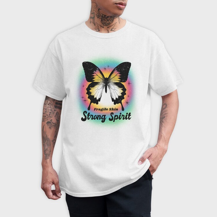 Strong Spirit Butterfly, Tricou Barbati (Unisex)