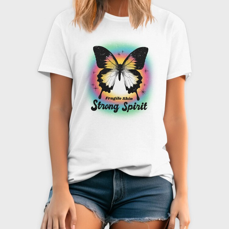 Strong Spirit Butterfly, Tricou Barbati (Unisex)