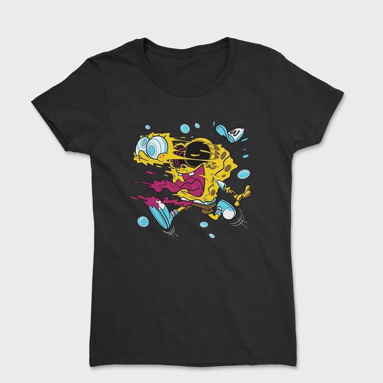 Crazy Sponge Bob, Tricou Femei