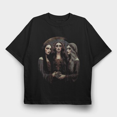 Moon Goddesses, Tricou Oversize Barbati (Unisex)