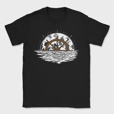 Moon Ship Steering Wheel, Tricou Barbati (Unisex)