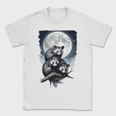 Moonlit Three Opossum, Tricou Barbati (Unisex)