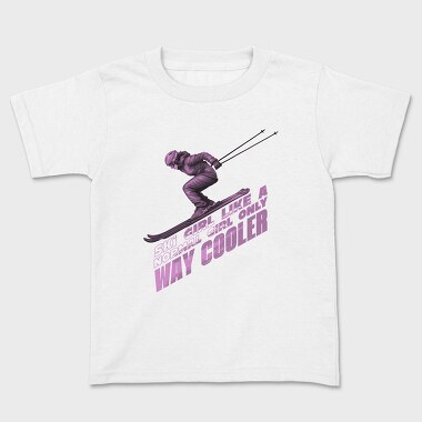 Skier Action Quote, Tricou Copii