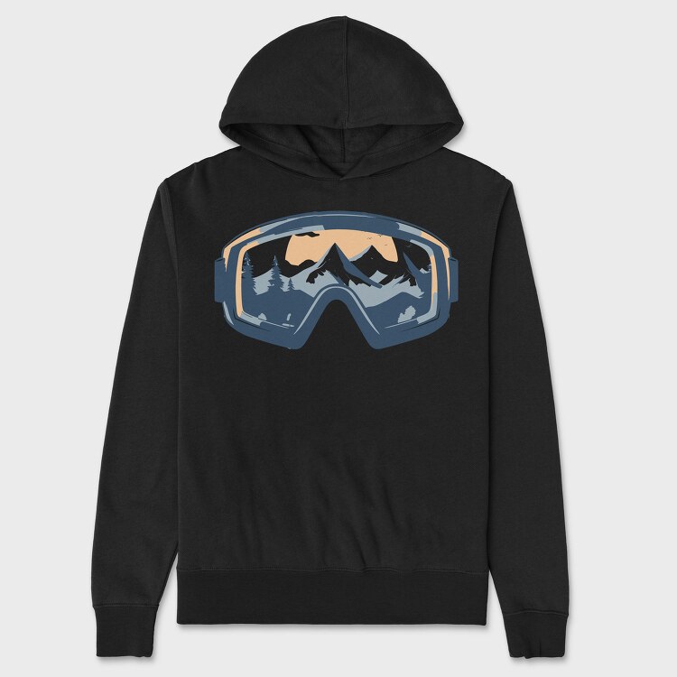 Skiing Goggles, Hanorac Oversize Barbati (Unisex)