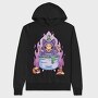 Skull Cat Gothic Witch Cake, Hanorac Oversize Barbati (Unisex)