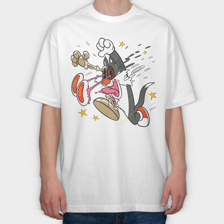 Crazy Silvestre, Tricou Oversize Barbati (Unisex)