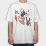 Crazy Silvestre, Tricou Oversize Barbati (Unisex)