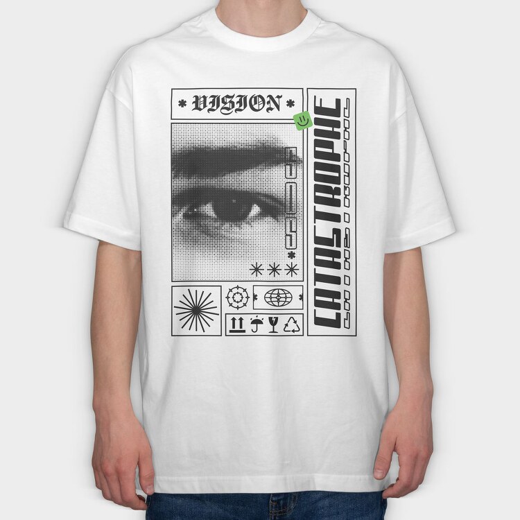 Catastrophe 2, Tricou Oversize Barbati (Unisex)