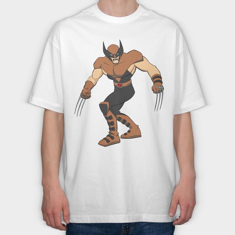 Cartoon Retro X Men 4, Tricou Oversize Barbati (Unisex)