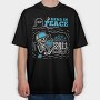 Book Lover Skeleton Humor Read In Peace, Tricou Oversize Barbati (Unisex)