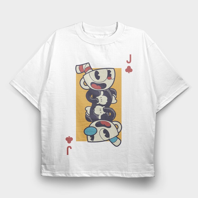 Cuphead 2, Tricou Oversize Barbati (Unisex)