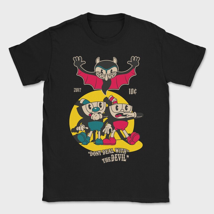 Cuphead 1, Tricou Barbati (Unisex)