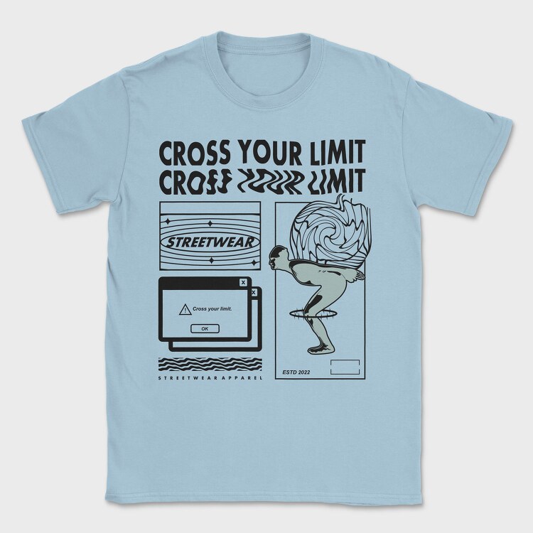 Cross Your Limits 1, Tricou Barbati (Unisex)